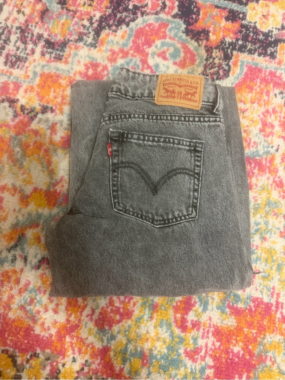 Levi's Black Wash Straight Jeans